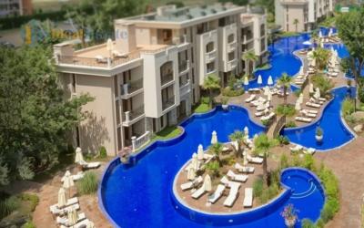 Двухкомнатная квартира в комплексе Cascadas Family Resort на Солнечном Береге — вид на бассейн, премиальный уровень жизни ID2747 Фото 20