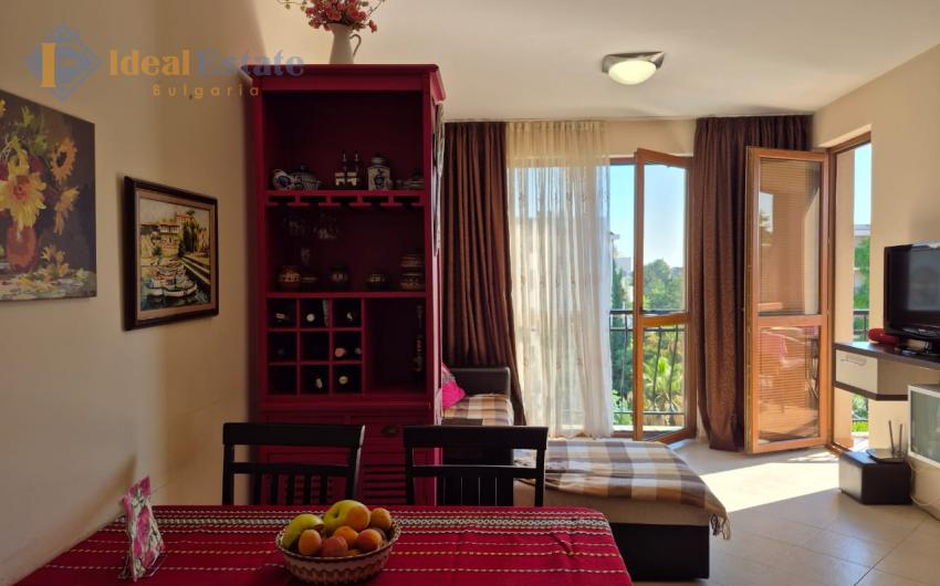One-bedroom apartment in Cascadas Family Resort in Sunny Beach — pool view, premium complex ID2747 Photo 3