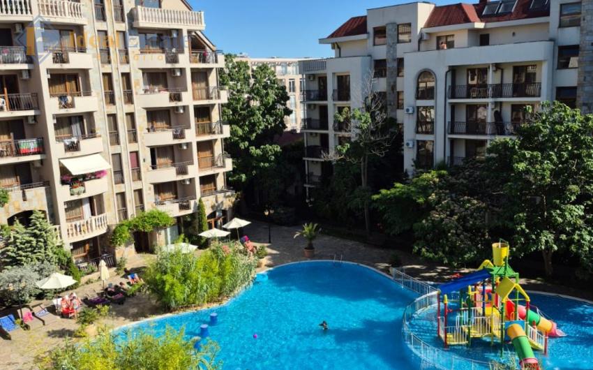One-bedroom apartment in Cascadas Family Resort in Sunny Beach — pool view, premium complex ID2747 Photo 15