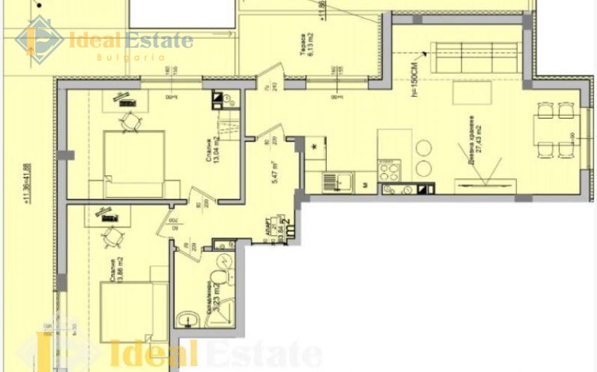 Трехкомнатная квартира в Бургасе по акции ID1412 Снимка 2