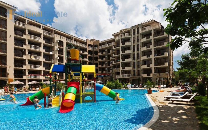 One-bedroom apartment in Cascadas Family Resort in Sunny Beach — pool view, premium complex ID2747 Photo 22