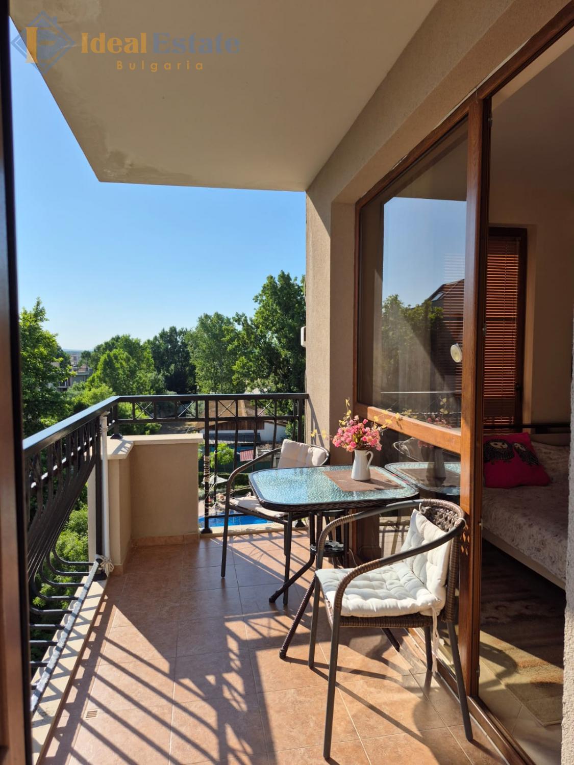 One-bedroom apartment in Cascadas Family Resort in Sunny Beach — pool view, premium complex ID2747 Enlarged photo 13